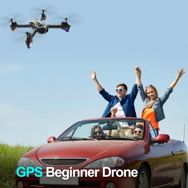 Loolinn | GPS Drone with Camera HD 1080p for Adults and Beginners, FPV Drones RC Quadcopter with GPS Auto Return / 32 minutes Flight Time (Two Batteries Included) - Image 2