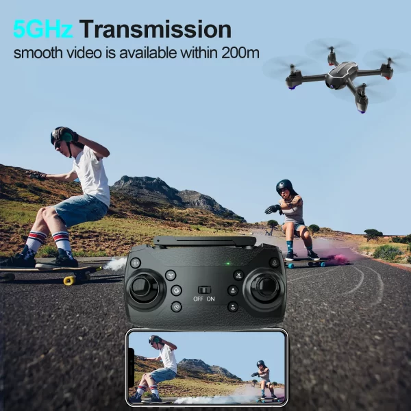 Loolinn | GPS Drone with Camera HD 1080p for Adults and Beginners, FPV Drones RC Quadcopter with GPS Auto Return / 32 minutes Flight Time (Two Batteries Included) - Image 4