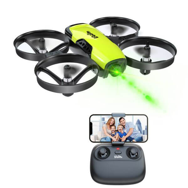 Loolinn | Drone for kids with camera- Mini Drone, FPV Real-Time Transmission Photos and Videos | Adjustable camera, RC Quadcopter with Three Batteries (Gift idea)