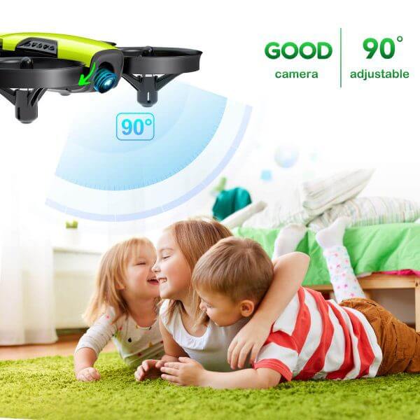 Loolinn | Drone for kids with camera- Mini Drone, FPV Real-Time Transmission Photos and Videos | Adjustable camera, RC Quadcopter with Three Batteries (Gift idea) - Image 4