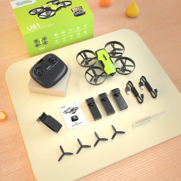 Loolinn | Drone for kids with camera- Mini Drone, FPV Real-Time Transmission Photos and Videos | Adjustable camera, RC Quadcopter with Three Batteries (Gift idea) - Image 10