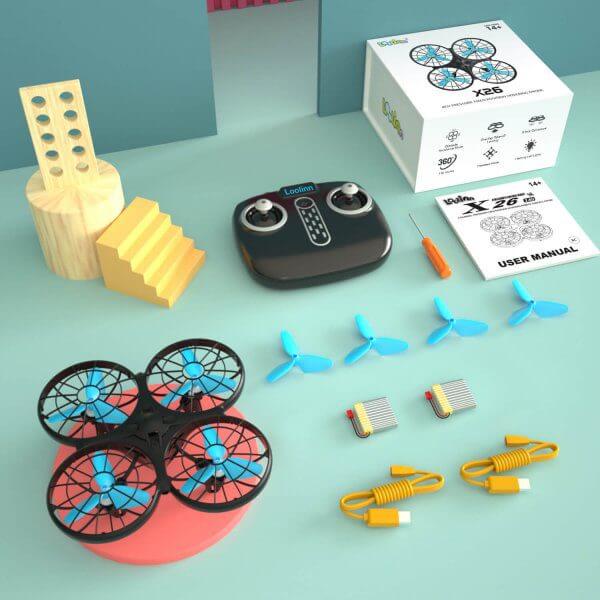 Loolinn | Drone for Kids Gift - RC Drone, Mini Drones with Auto Anti-Collision Technology / 360° Flip/Hand-Controlled Mode / 14 Minutes Flight Time (Gift for Kids) - Image 9