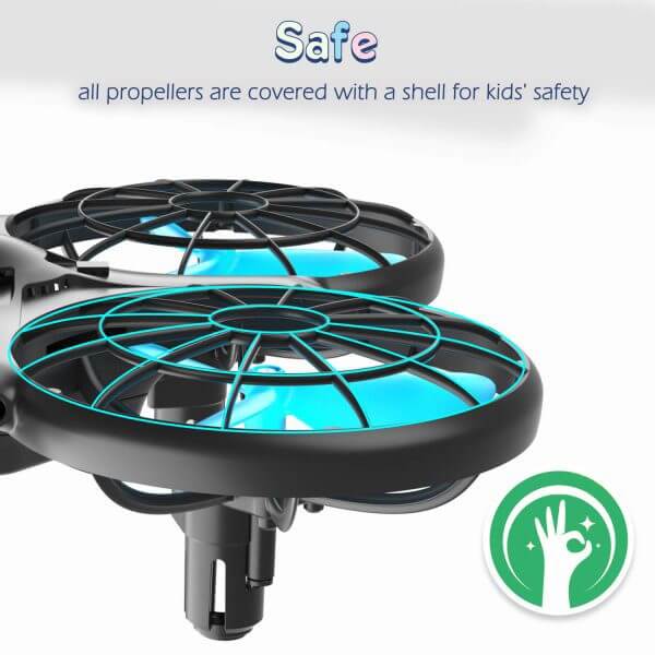 Loolinn | Drone for Kids Gift - RC Drone, Mini Drones with Auto Anti-Collision Technology / 360° Flip/Hand-Controlled Mode / 14 Minutes Flight Time (Gift for Kids) - Image 4