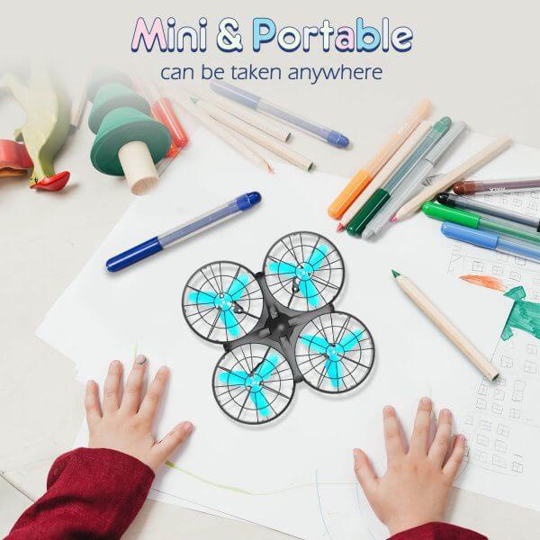 Loolinn | Drone for Kids Gift - RC Drone, Mini Drones with Auto Anti-Collision Technology / 360° Flip/Hand-Controlled Mode / 14 Minutes Flight Time (Gift for Kids) - Image 6