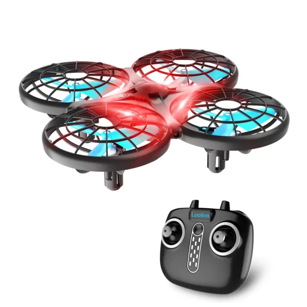 Loolinn | Drone for Kids Gift - RC Drone, Mini Drones with Auto Anti-Collision Technology / 360° Flip/Hand-Controlled Mode / 14 Minutes Flight Time (Gift for Kids)