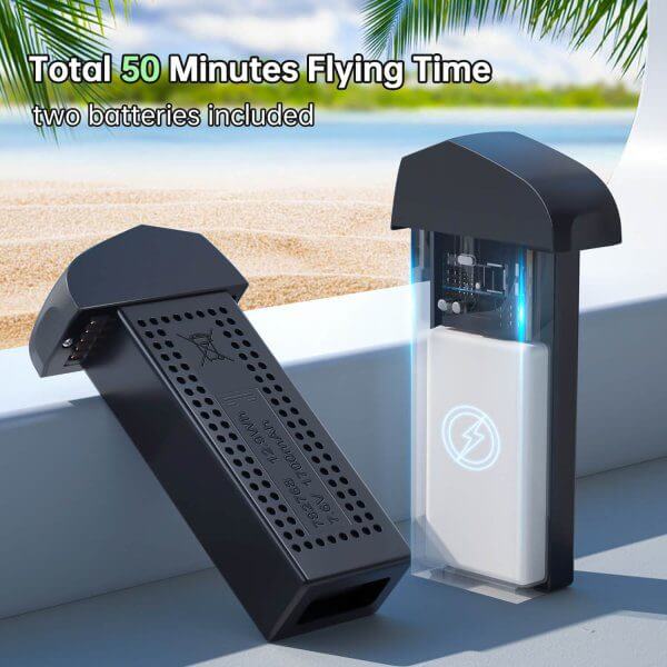 Loolinn | Drone with Camera 4K - Under 250 grams, 50 minutes Flight Time, Two Batteries, 4K Photos, 2K Videos, GPS Intelligent Return, Follow Me - Drones with Camera for Beginners - Image 8
