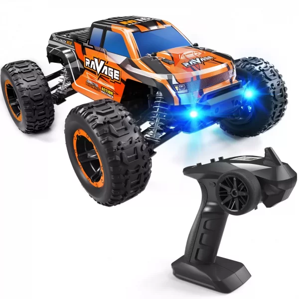 Loolinn | Remote Control Cars - Hobby Grade, Durable, 1:16 Scale, Adjustable Speed, Ready To Run, Top Speed 19MPH - Upgradeable Off-road RC Car for Adults and Kids (Gifts Idea)