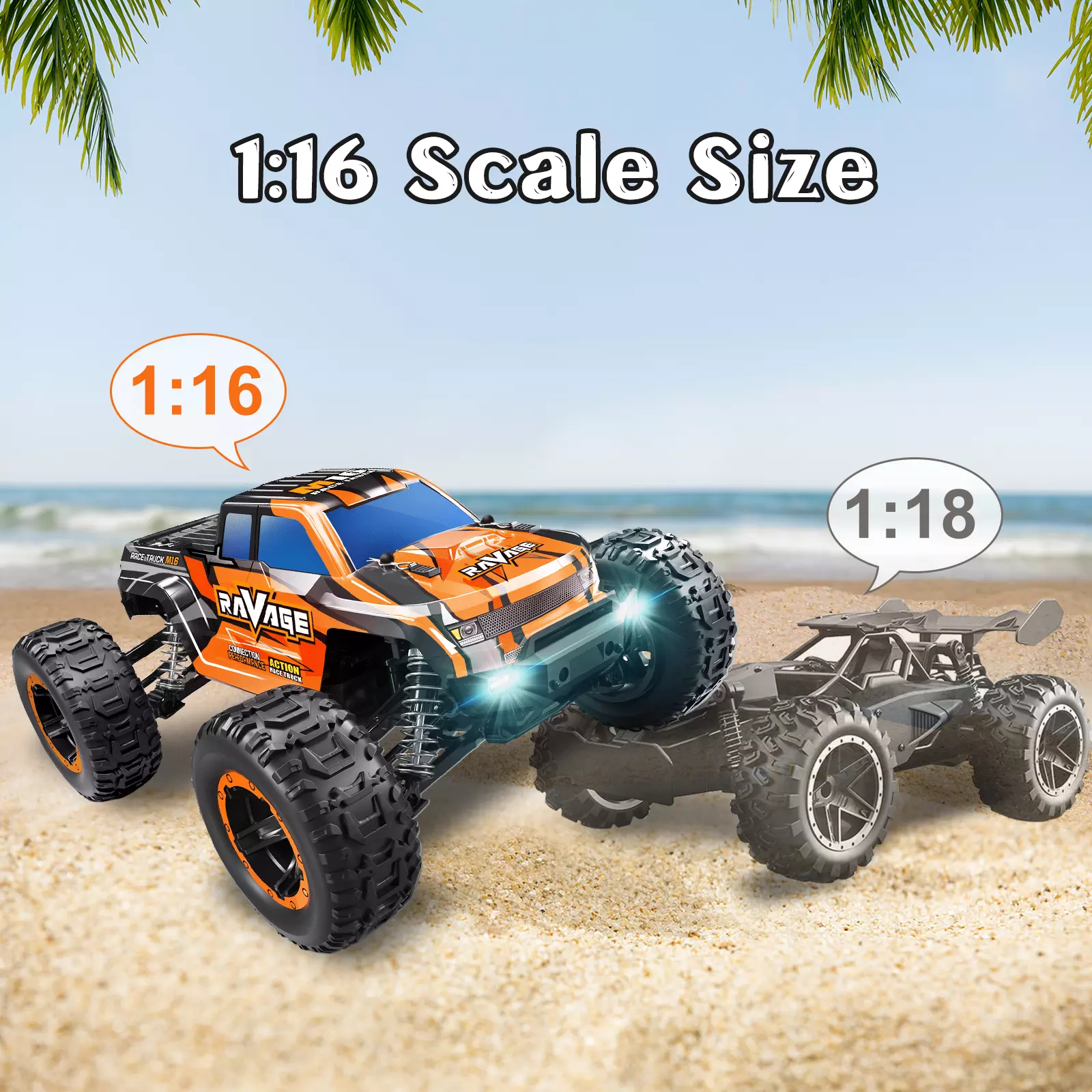 Loolinn Remote Control Cars Hobby Grade Pretty Durable 1 16