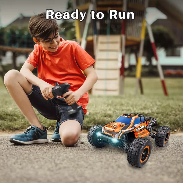 Loolinn | Remote Control Cars - Hobby Grade, Durable, 1:16 Scale, Adjustable Speed, Ready To Run, Top Speed 19MPH - Upgradeable Off-road RC Car for Adults and Kids (Gifts Idea) - Image 8