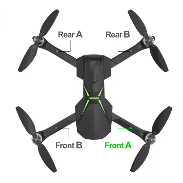 Single Arm with Motor for the Loolinn Z6 Pro Drone - Image 2