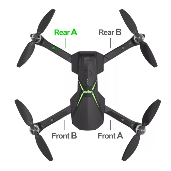 Single Arm with Motor for the Loolinn Z6 Pro Drone - Image 6