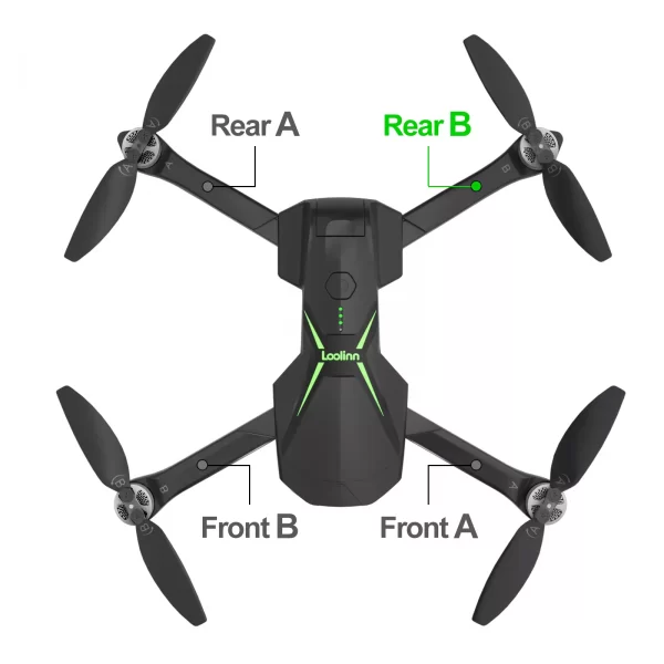 Single Arm with Motor for the Loolinn Z6 Pro Drone - Image 8
