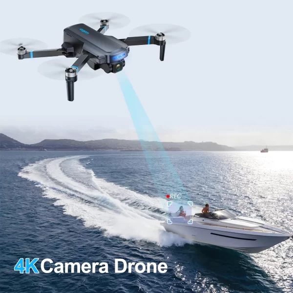 Loolinn | Drone with 4K Camera - Two Batteries, 40 Minutes Flight Time, 4K UHD Camera, support Panoramas and Time-lapse Photography, GPS Intelligent Return - Drones 4K for beginners (Under 250g) - Image 2