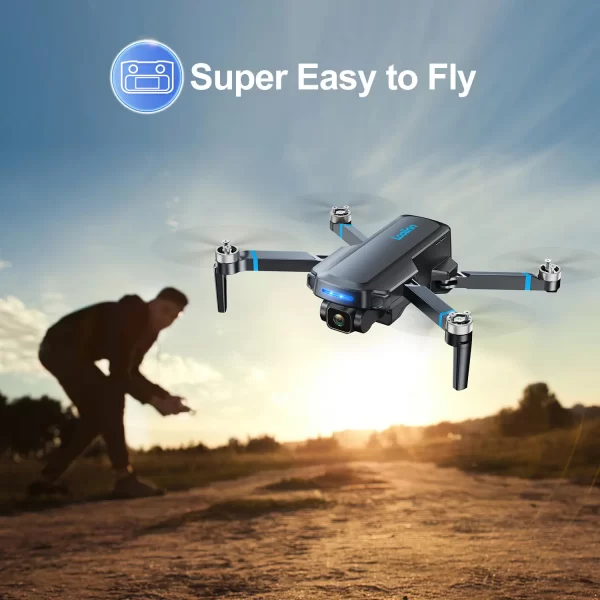 Loolinn | Drone with 4K Camera - Two Batteries, 40 Minutes Flight Time, 4K UHD Camera, support Panoramas and Time-lapse Photography, GPS Intelligent Return - Drones 4K for beginners (Under 250g) - Image 7