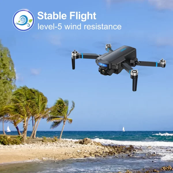 Loolinn | Drone with 4K Camera - Two Batteries, 40 Minutes Flight Time, 4K UHD Camera, support Panoramas and Time-lapse Photography, GPS Intelligent Return - Drones 4K for beginners (Under 250g) - Image 8