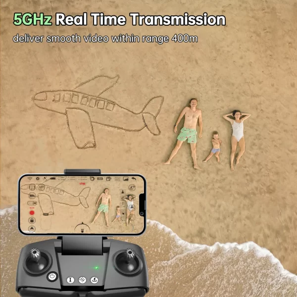 Loolinn | Drone with Camera 4K for Beginners as Gift - Under 250g, 25 minutes Flight Time, 4K Fotos, 2K Videos, GPS Intelligent Return, C0 class - GPS Drone (Gift Idea) - Image 7